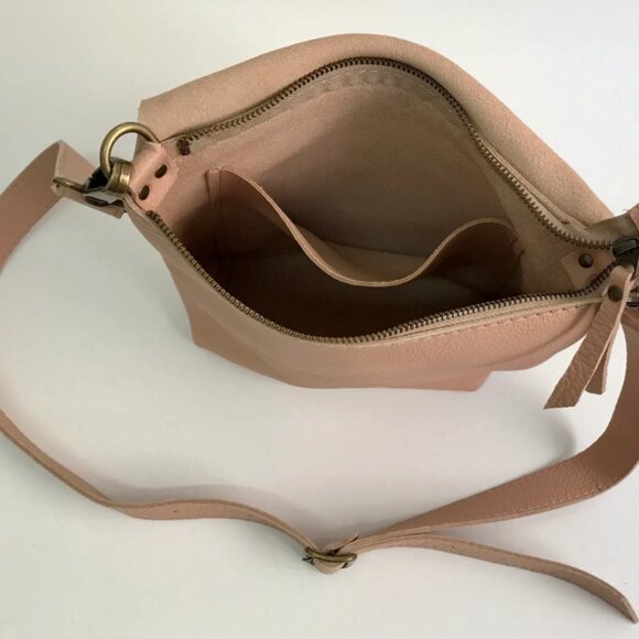 Genuine Leather Crossbody Satchel Bag - Picture 5 of 7